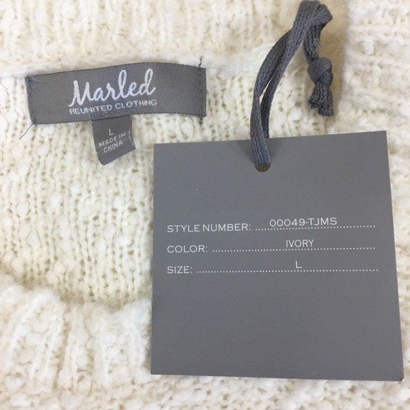 <SOLD>MARLED Reunited Clothing Sweater Knit Crew NeckNew - Picture 4 of 5
